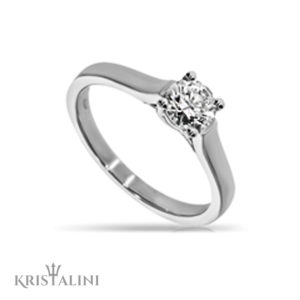 Classic Diamond Solitaire four prongs Engagement Ring