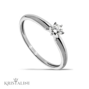 Classic Diamond Solitaire Engagment Ring 6 prongs
